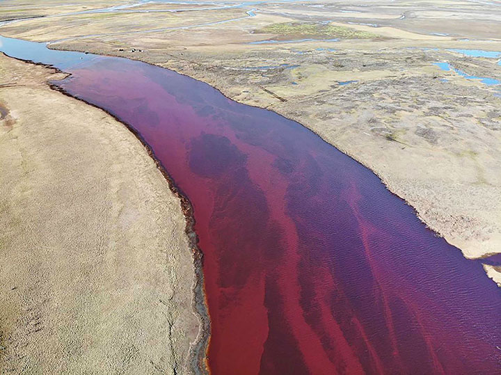 Norilsk Nickel caught dumping poisonous waste into rivers and tundra a month after the catastrophic 21,000 ton diesel leak.