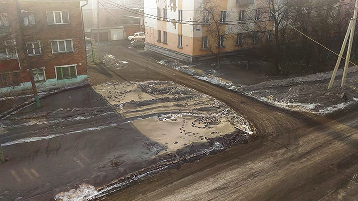 Eerie black snow falls over Siberian region triggering acute pollution concerns from locals