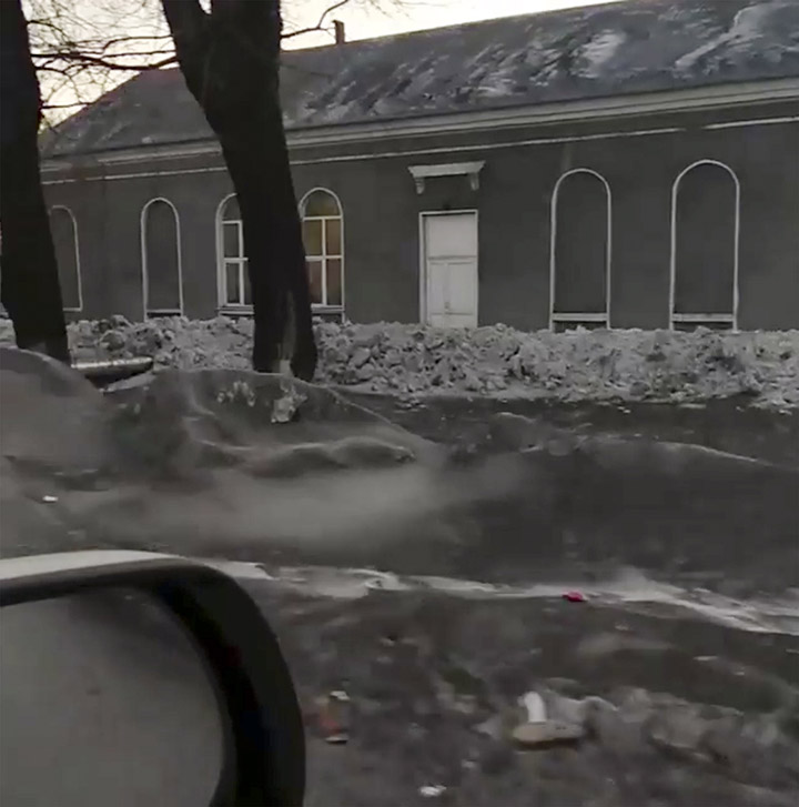 Eerie black snow falls over Siberian region triggering acute pollution concerns from locals