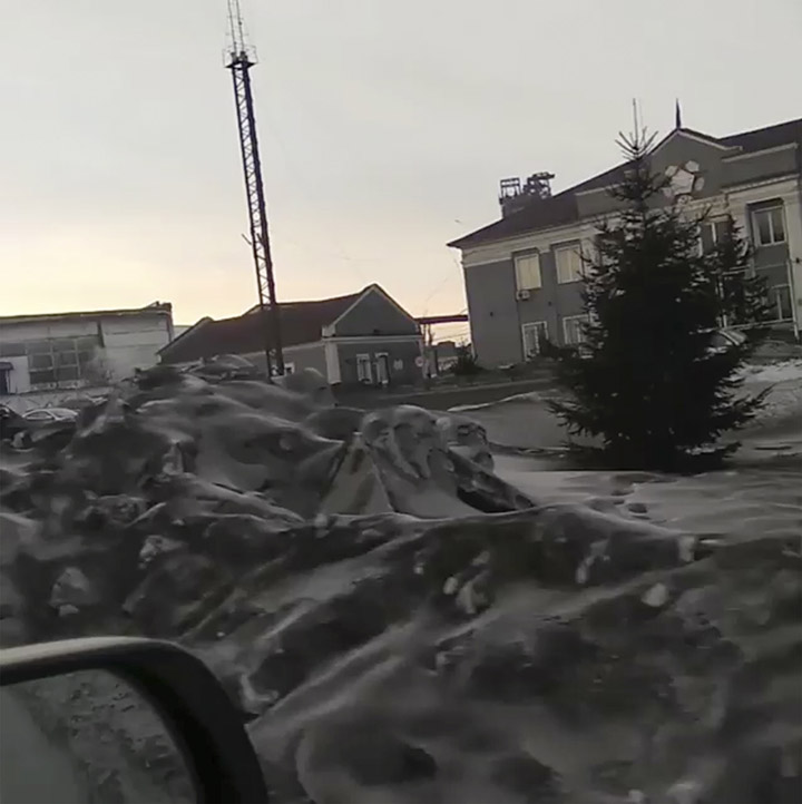 Eerie black snow falls over Siberian region triggering acute pollution concerns from locals