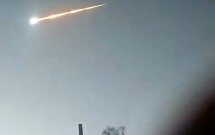 Large meteor explodes in sky over Siberia in third major space fireball incursion in four months