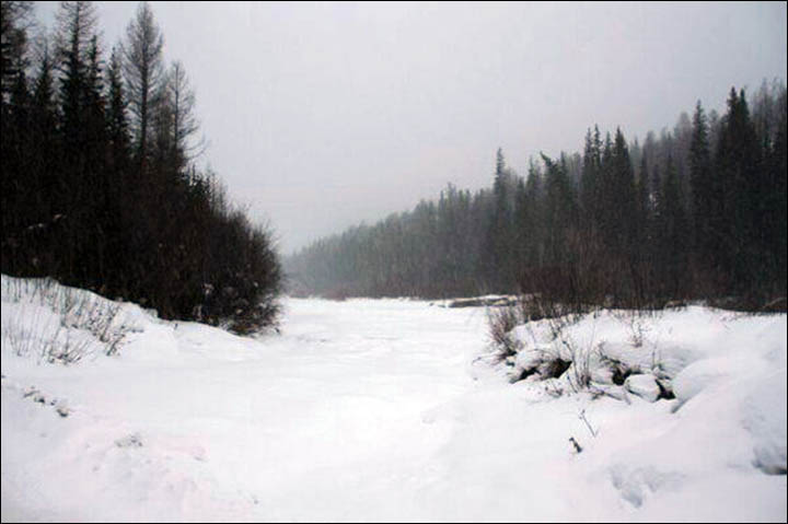 Frozen river