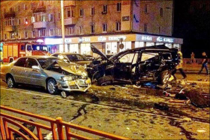 Car crash in Irkutsk
