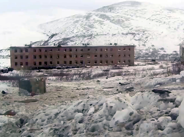 Soviet era military buildings destroyed in Chuktoka