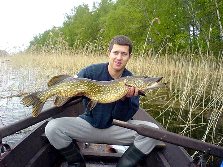 Pike with horns caught in Siberia 