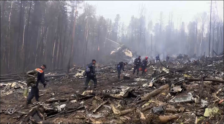 Il-76 plane crashed