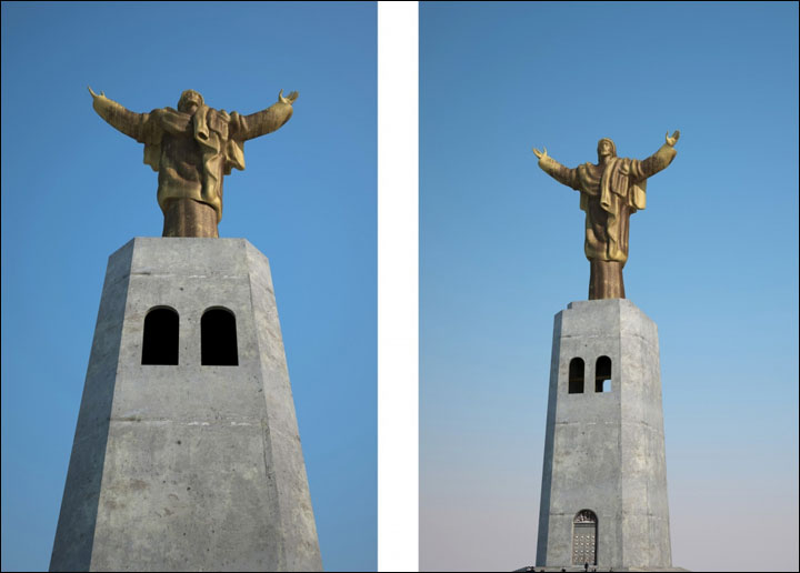 Jesus Christ statue in Vladivostok