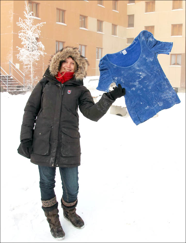 Liisa Lundell, 23, is a Finnish student who came to Yakutia to study at the North-Eastern Federal University.  