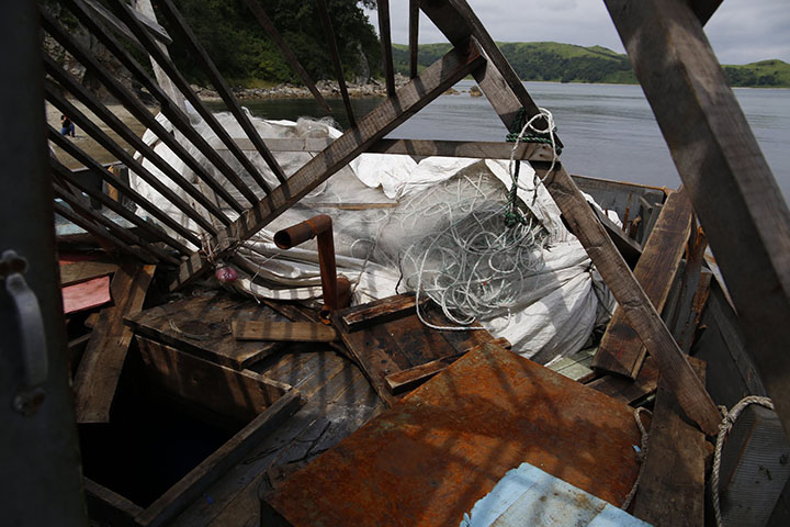 Fishing nets junked by North Korean poachers in Russian waters kill marine life