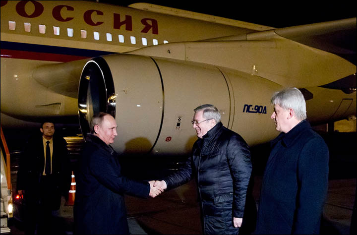 Putin arrived