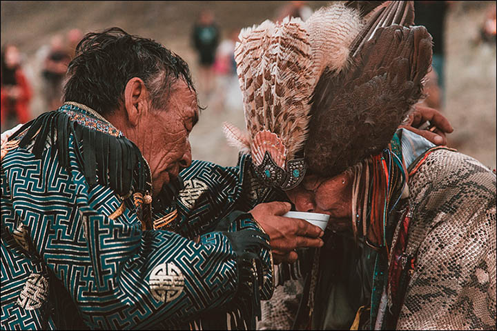 Stunning pictures as shamans from around the world gather in Sayan Mountains