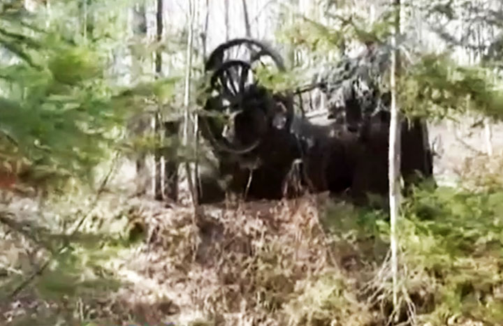 Unique 19th century English steam engine found in the depths of Siberian taiga 