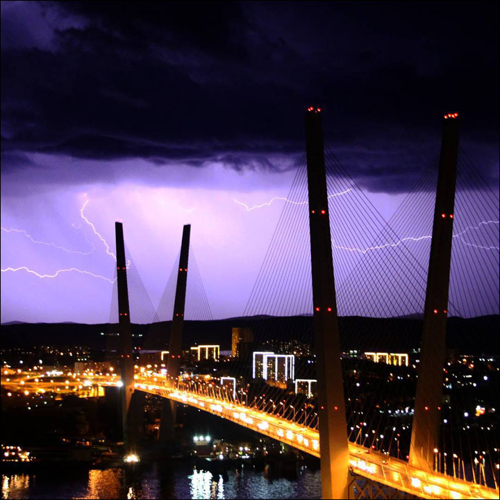 Thunderstorm in Vladivostok
