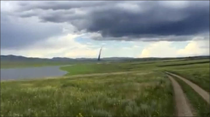Tornado in Krasnoyarsk region