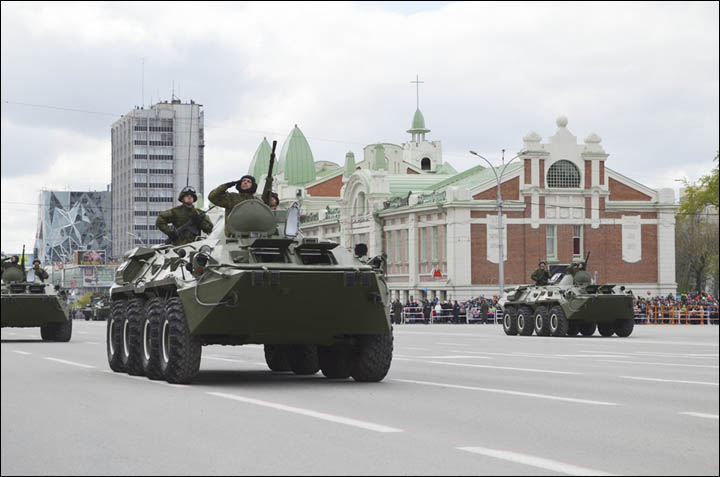 Victory Day Parade in Novosibirsk