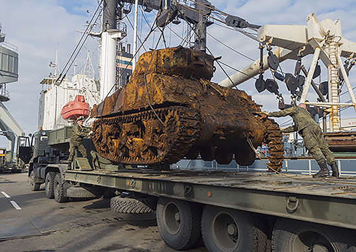 Sherman delivered to Vladivostok