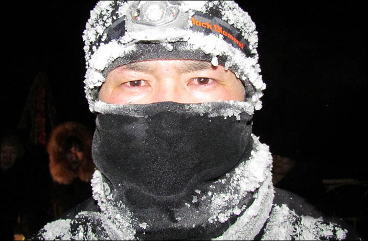 Siberian man runs coldest marathon in the world in minus 38C 