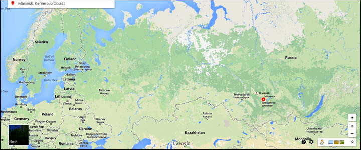 Shestakovo on the map