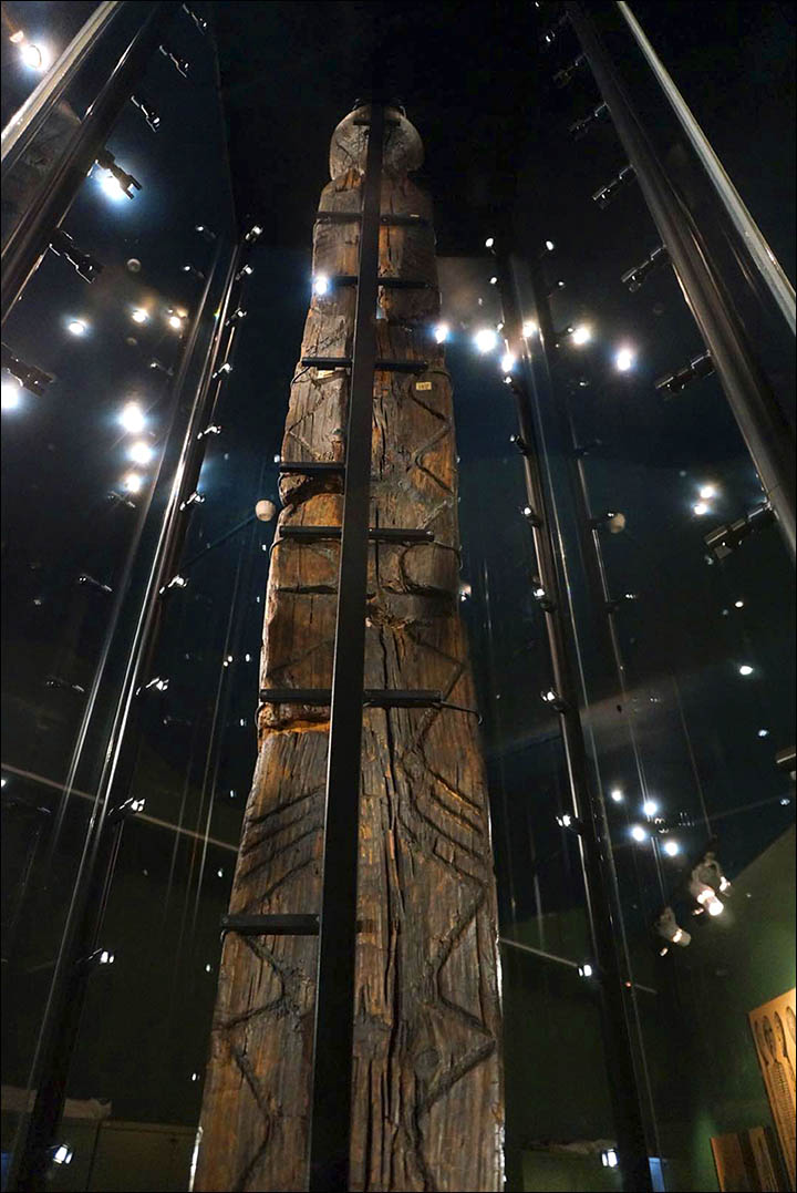 The Idol is the oldest wooden statue in the world, estimated as having been constructed approximately Â 9,500 years ago