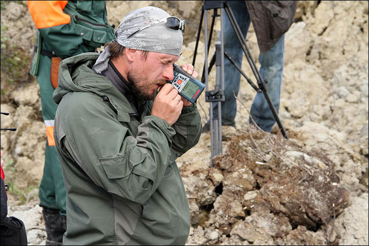 First pictures from inside the 'crater at the end of the world' 